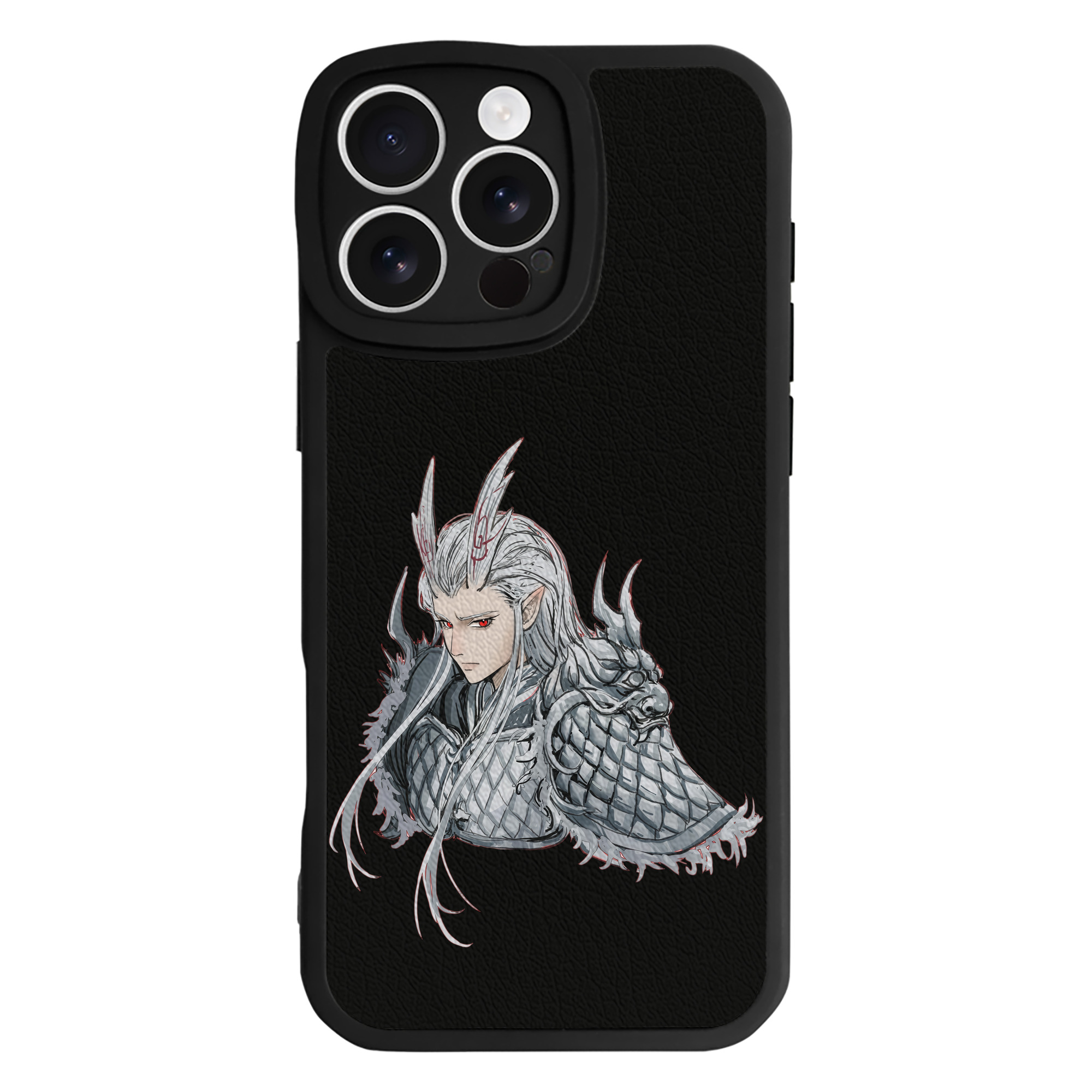 （画像用） Ne Zha 2 ナタ 魔童の大暴れ 【iPhone 16シリーズ対応】シリコンスマホケース（レザー調） 材質：シリコン